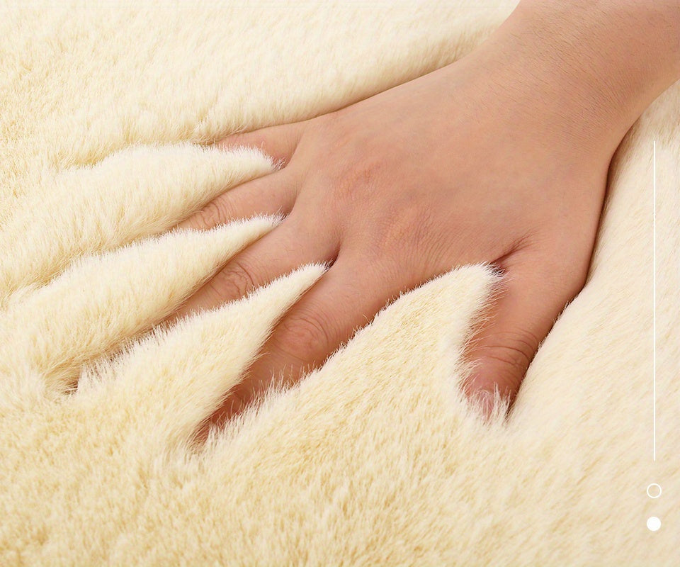 Car Faux Sleek Seat Pad Soft Wool Warm Seat Cushions