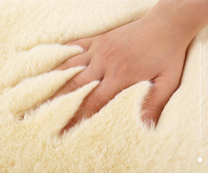 Car Faux Sleek Seat Pad Soft Wool Warm Seat Cushions