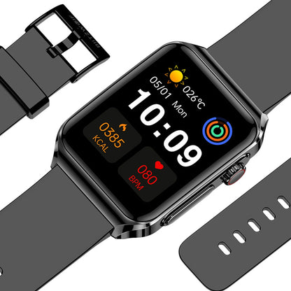 ECG HRV 1.85 Inch AMOLED 3D Curved Screen Heart Rate Blood Blueteeth Watch