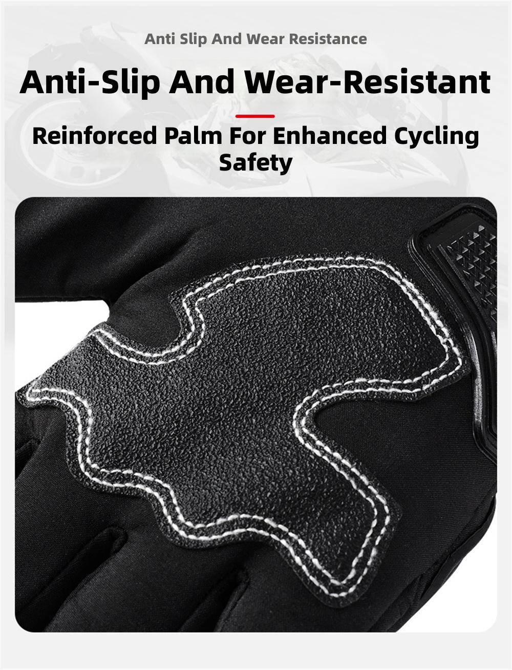 Motorcycle Skiing Winter Riding Warm Shockproof Slip-Resistant Gloves
