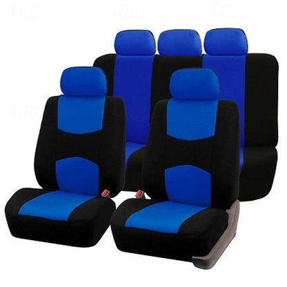 9 Pcs/set Universal Car Seat Covers Full Set Breathable Seat Protectors