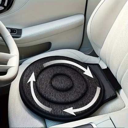 Car Seat Cushion Protector Non-Slip Round Design Comfort 360° Rotating Cushion
