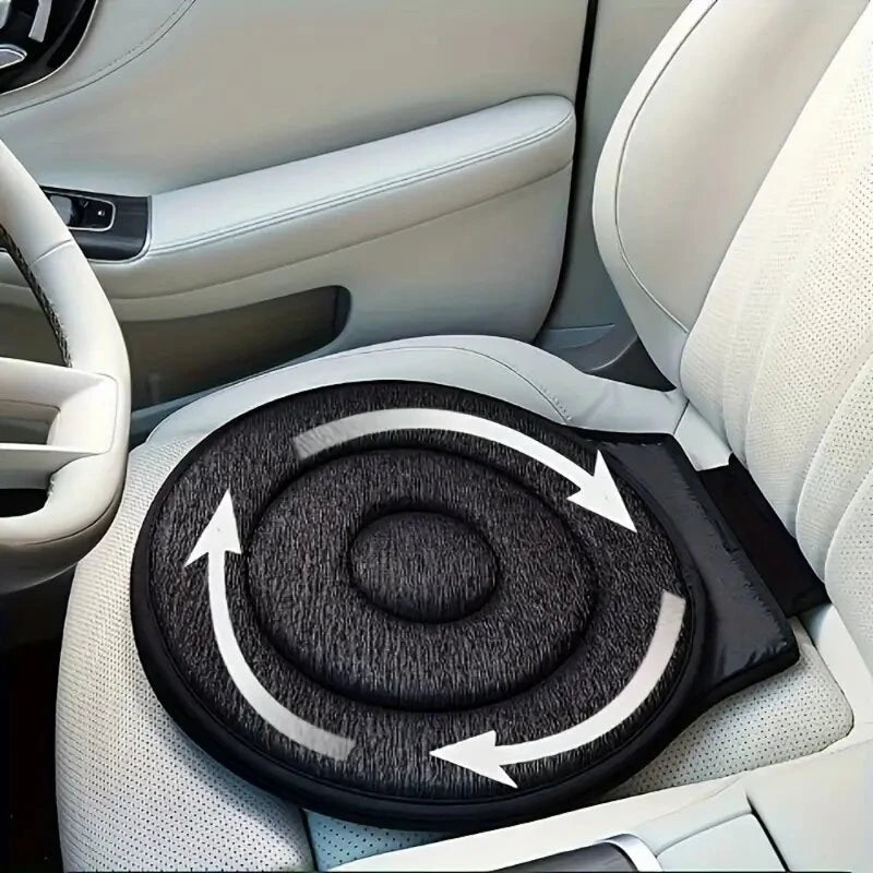 Car 360° Rotating Non-Slip Washable Round Seat Cushion