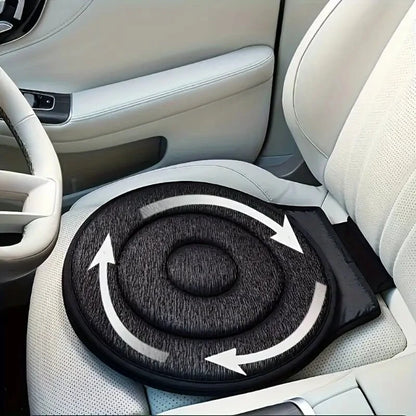 Car 360° Rotating Non-Slip Washable Round Seat Cushion