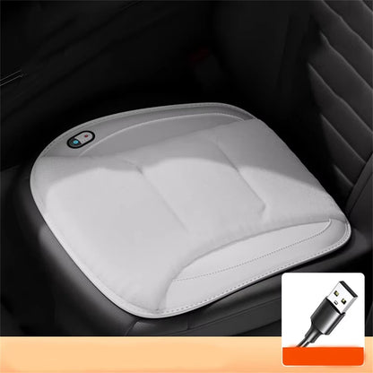 Car Carbon Fiber Seat Cushion USB Interface Winter Heated Seat Cover