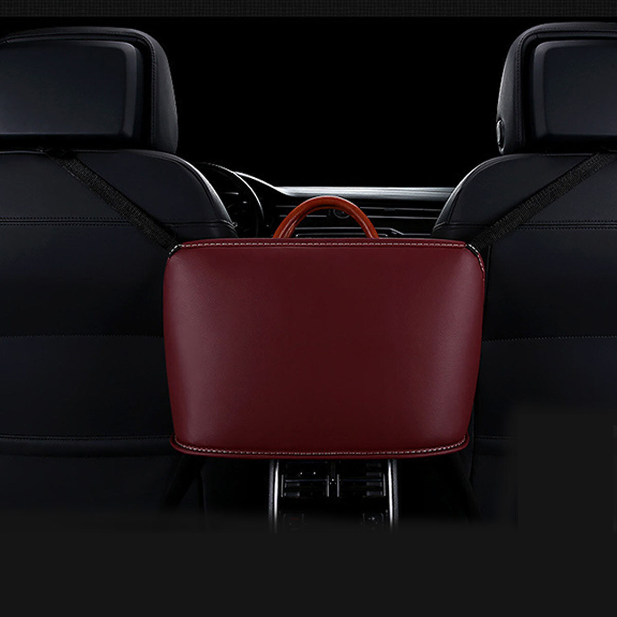 Car Leather Seat Storage Organizer Receive Bag 41*27cm