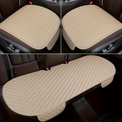 Car All-Season Non-Slip Linen Seat Covers - 3/5/11pcs