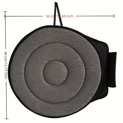Car Seat Cushion Protector Non-Slip Round Design Comfort 360° Rotating Cushion