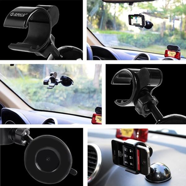 Car Vehicle E-mounted Suction Cup Mobile Phones Holder