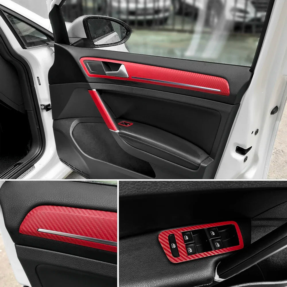Car 3D Carbon Fiber Vinyl Film Waterproof DIY Stickers 200*30cm