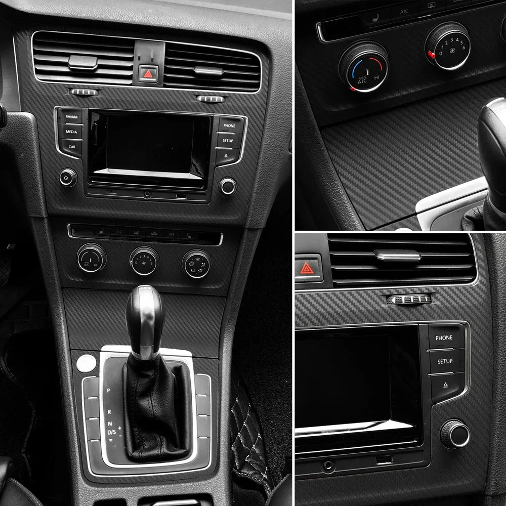 Car 3D Carbon Fiber Vinyl Film Waterproof DIY Stickers 200*30cm