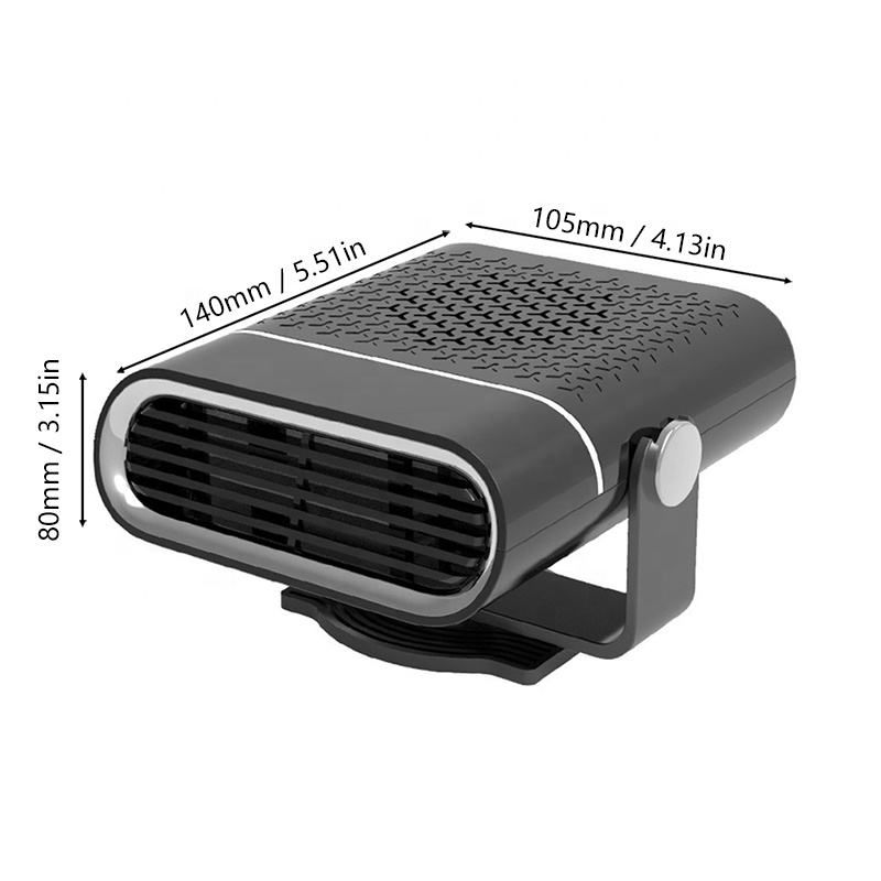 Car Portable Heater 2 in 1 Heating Cooling Electric Fan 360° Adjustable Defroster