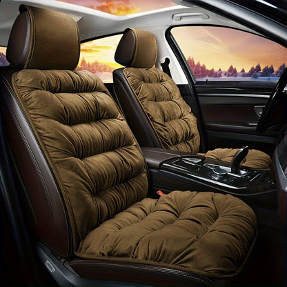 Car Seat Cushion Luxury Winter Ultra-Soft Plush Extra Thick Seat Cover