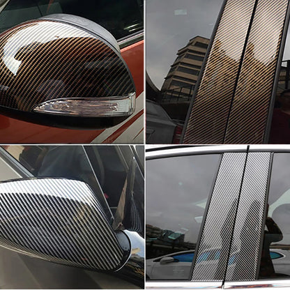 2D High Glossy Carbon Fiber Vinyl Wrap Film 10/30*100cm Automobiles Car