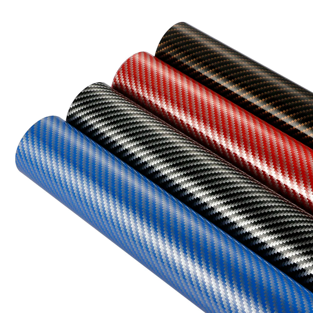 2D High Glossy Carbon Fiber Vinyl Wrap Film 10/30*100cm Automobiles Car