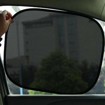 2Pcs Car Window Cover Sunshade Curtain UV Protection Shield Mosquito Dust Protection