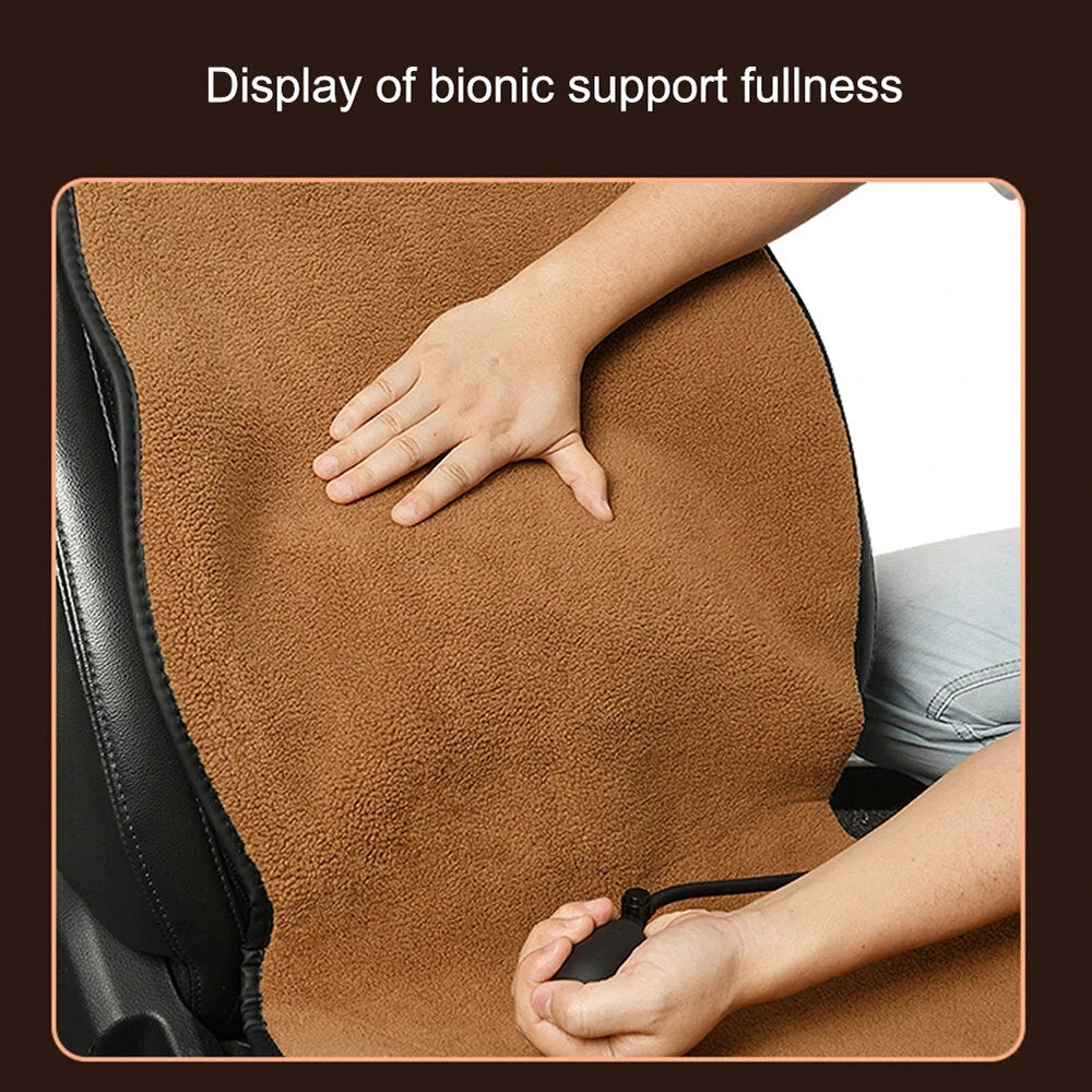 12V Winter Car Heating Cushion Electric Plush Warm Mat Pad 3-Level Adjustable Winter Seat Cushion
