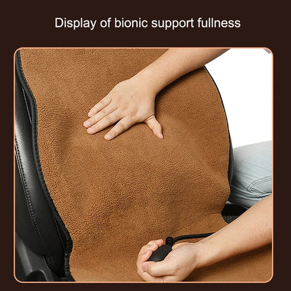 12V Winter Car Heating Cushion Electric Plush Warm Mat Pad 3-Level Adjustable Winter Seat Cushion