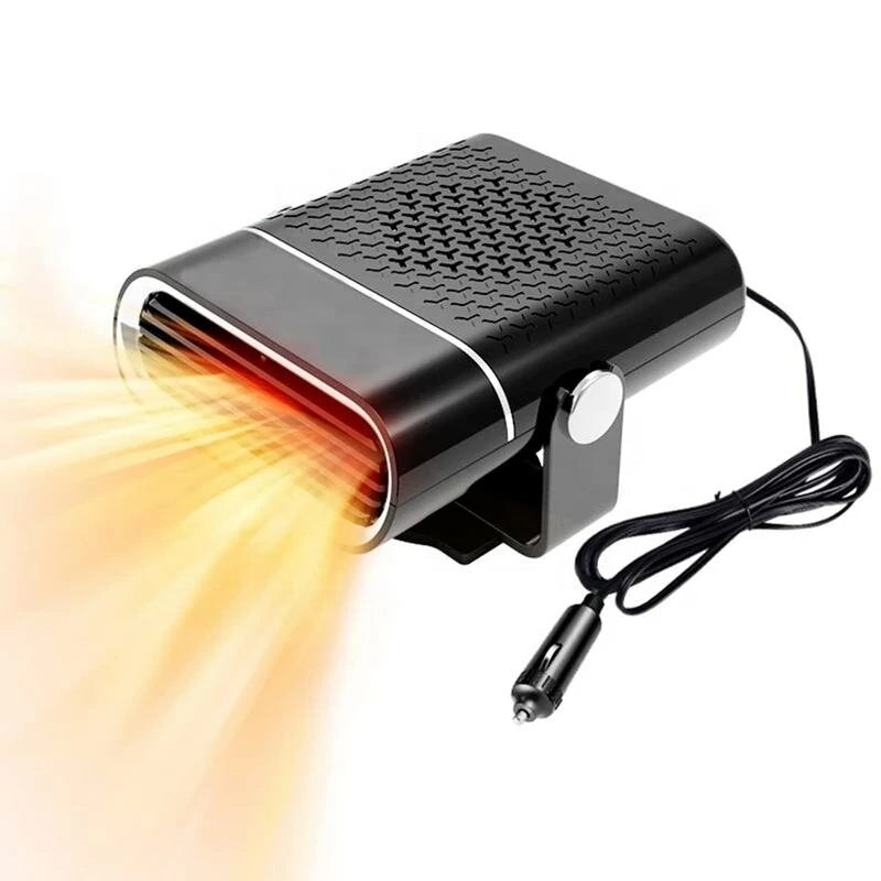 Car Portable Heater 2 in 1 Heating Cooling Electric Fan 360° Adjustable Defroster
