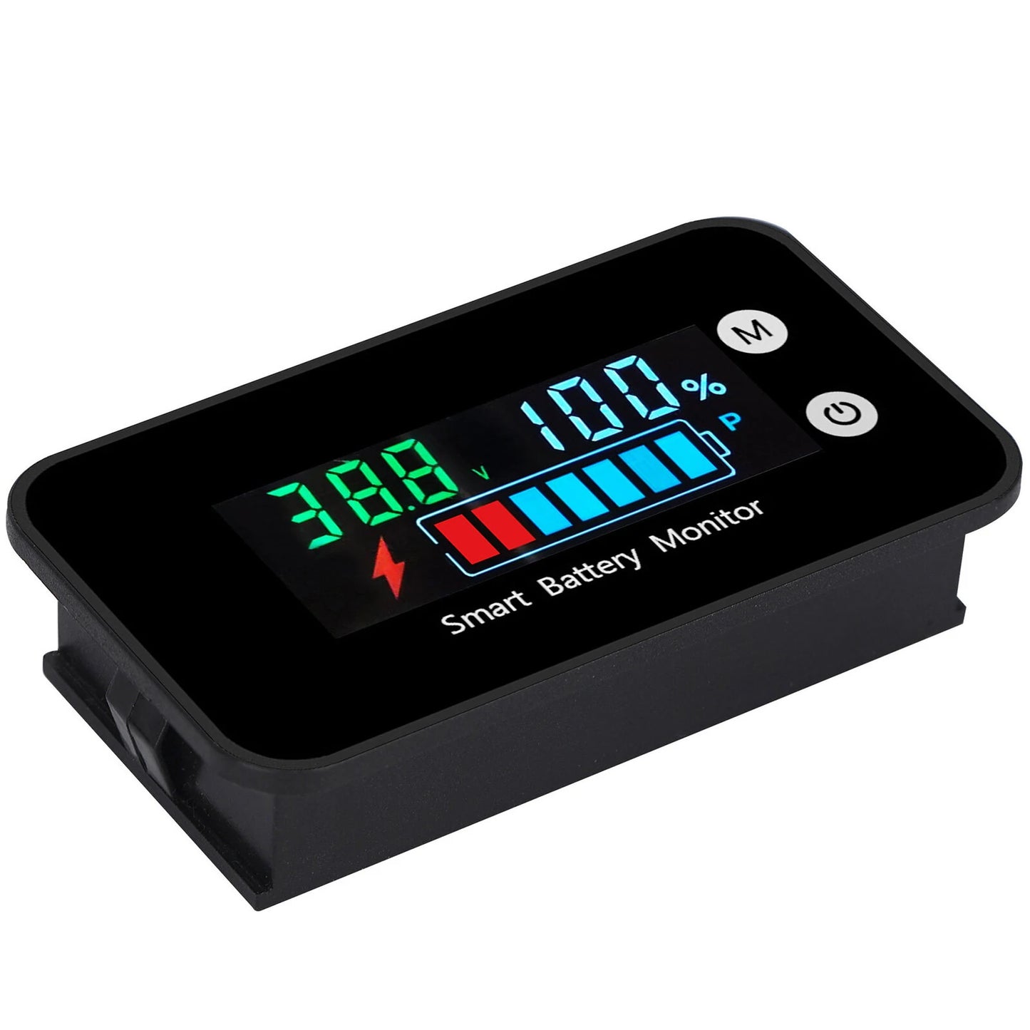 Car Motorcycle Battery Monitor LiFePO4 Lithium Waterproof with Bracket Display