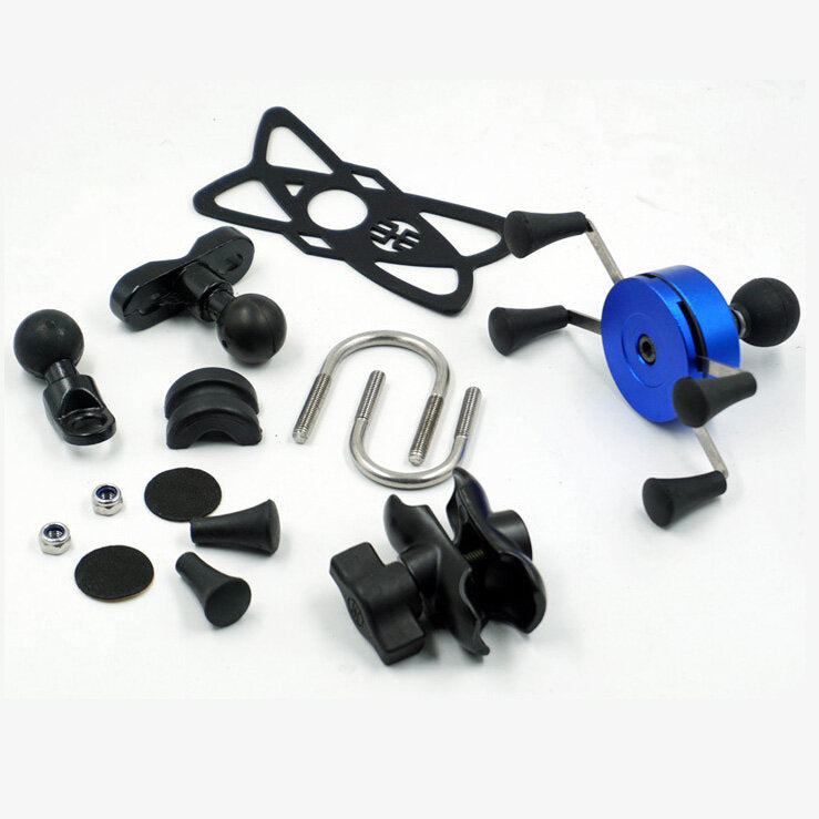 Motorcycle Bike Universal Aluminum Alloy Handlebar Mirror Holder Stand