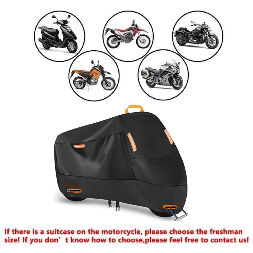 Motorcycle Rainproof Sunscreen Anti-UV Thickened Oxford Cloth Dust Cover