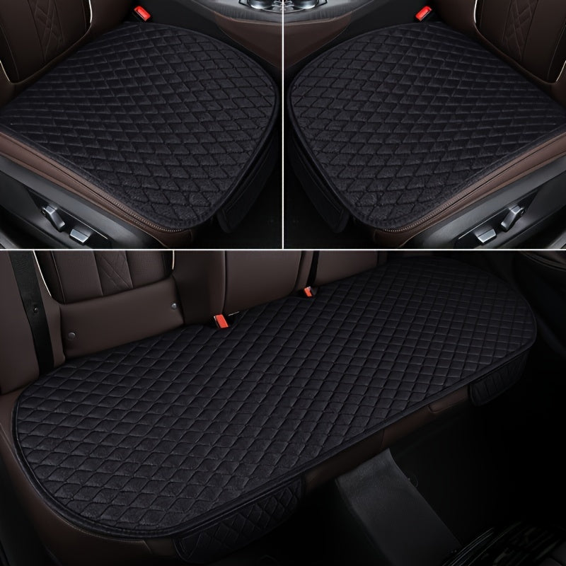 Car All-Season Non-Slip Linen Seat Covers - 3/5/11pcs