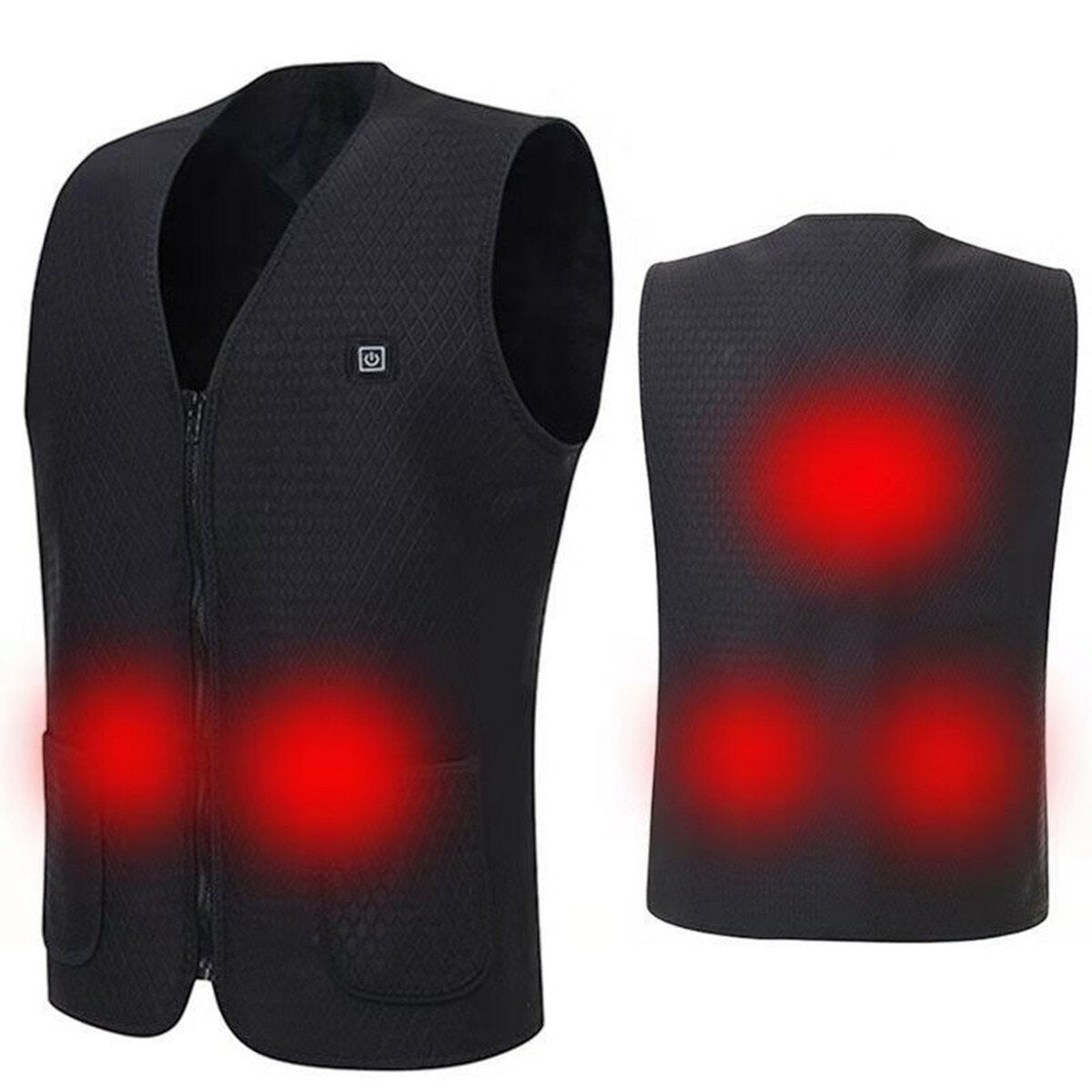 Electric Vest Heated Cloth Jacket USB Thermal Warm Heated Winter Body Warmer Jacket