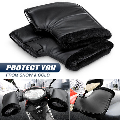 Motorcycle Handlebar Winter Warm Muffs Protective Gloves