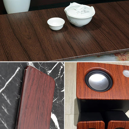 Car PVC Self-adhesive Wood Grain Textured Wrap Film Internal Stickers