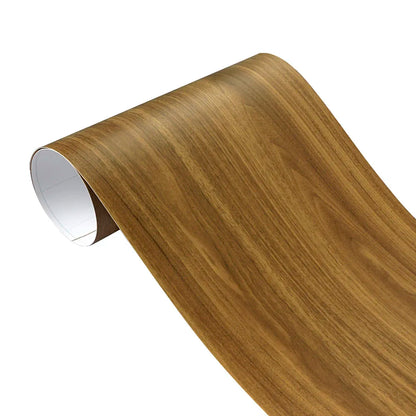 Car PVC Self-adhesive Wood Grain Textured Wrap Film Internal Stickers