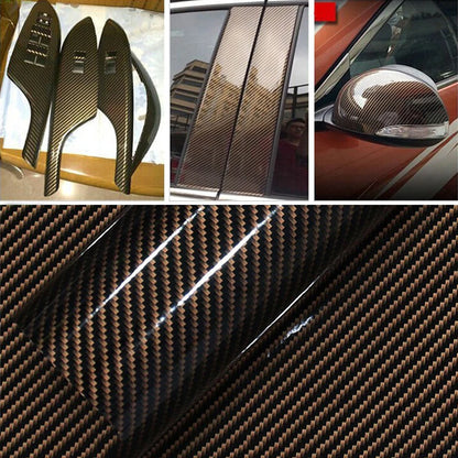 Car Carbon Fiber Stickers Exterior Vinyl Film Wrap Protective 30x100cm