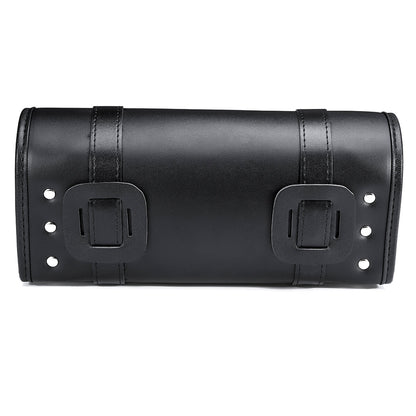 Universal Motorcycle Front PU Leather Fork Saddlebags Pouch Luggage Storage