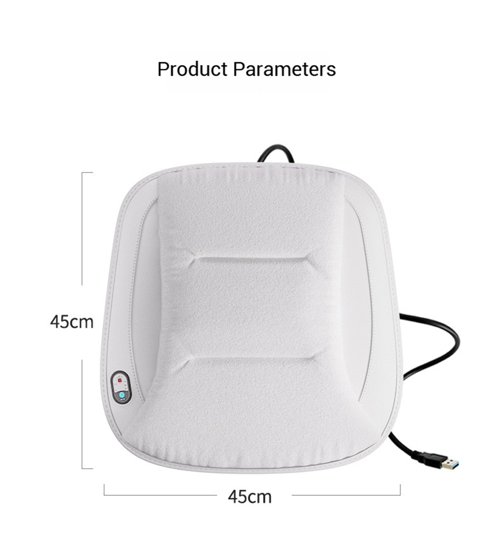 Car Carbon Fiber Seat Cushion USB Interface Winter Heated Seat Cover