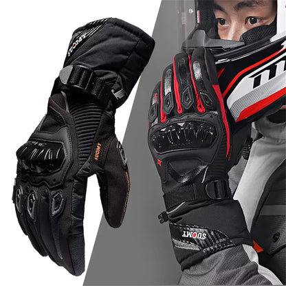 Motorcycle Waterproof Winter Warm Touch Screen Anti Slip Protective Gloves