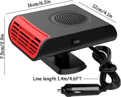 Car Cooling Heating Defrost Aromatherapy 180 Degree Rotation Fan for Sedan SUV Truck
