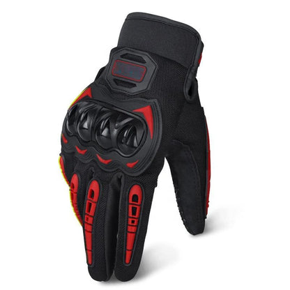 Motorcycle Sport Riding Bike Bicycle Cycling Racing Full Finger Touch Screen Gloves 1 Pair
