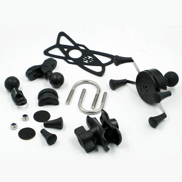 Motorcycle Bike Universal Aluminum Alloy Handlebar Mirror Holder Stand