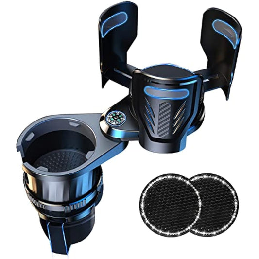 Car Cup Holder Extender 2 in 1 Use 360° Organizer