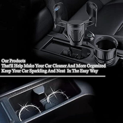 Car Cup Holder 2 in 1 Expander Adapter Multifunctional Organizer