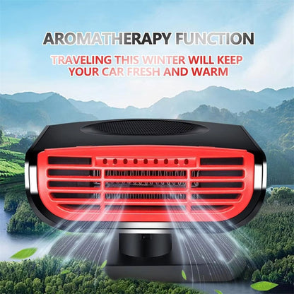 Car Cooling Heating Defrost Aromatherapy 180 Degree Rotation Fan for Sedan SUV Truck
