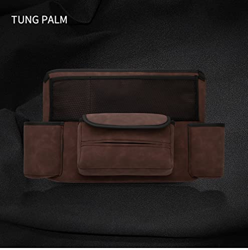 Car Handbag Holder Between Seats Suede Large Capacity Storage Organizer