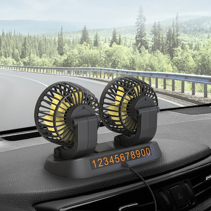 Car Cooling Fans 360° 2 Speed Adjustable Mini Size Strong Wind Cooler