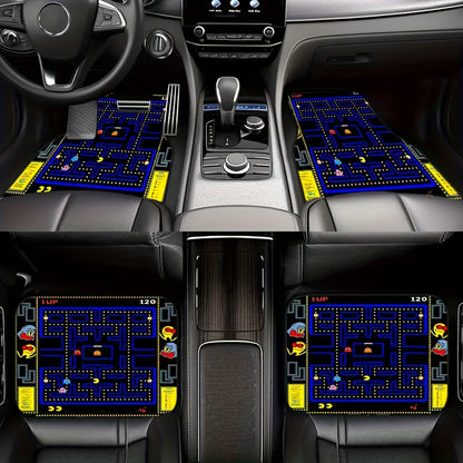 4pcs Car Absorbent Non-Slip Washable Floor Mats