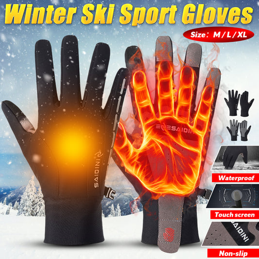 Motorcycle Bike Warm Velvet Non-slip Thermal Sport Touch Screen Gloves