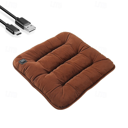 Car USB 5V Adjustable Electric Heating Pad Cushion Winter Warmer Blanket