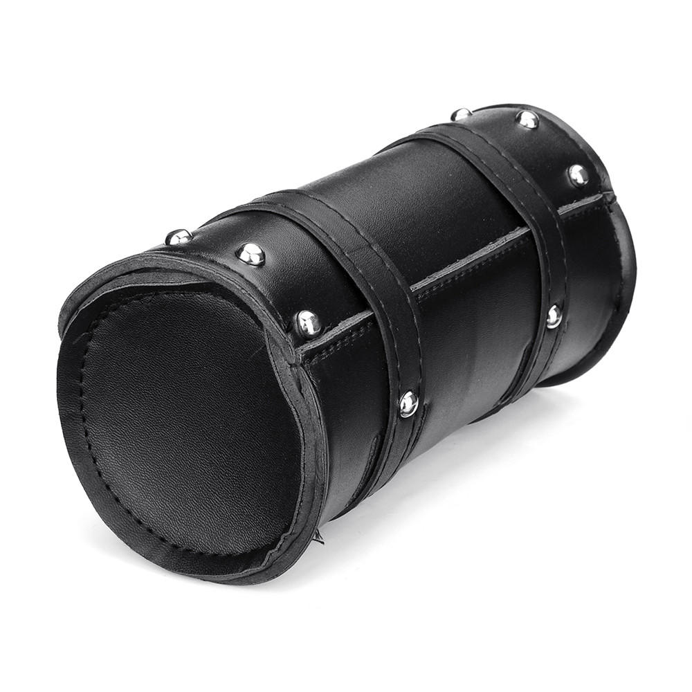 Motorcycle Harley Leather Front Fork Tool Saddlebags Pouch Luggage Organizer