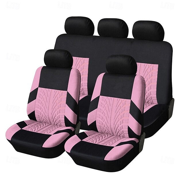 9 Pcs/set Universal Car Seat Full Set Track Design Breathable Seat Protectors