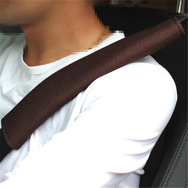 2Pcs Breathable Car Safety Belt Shoulder Pads Protective Strap Pad