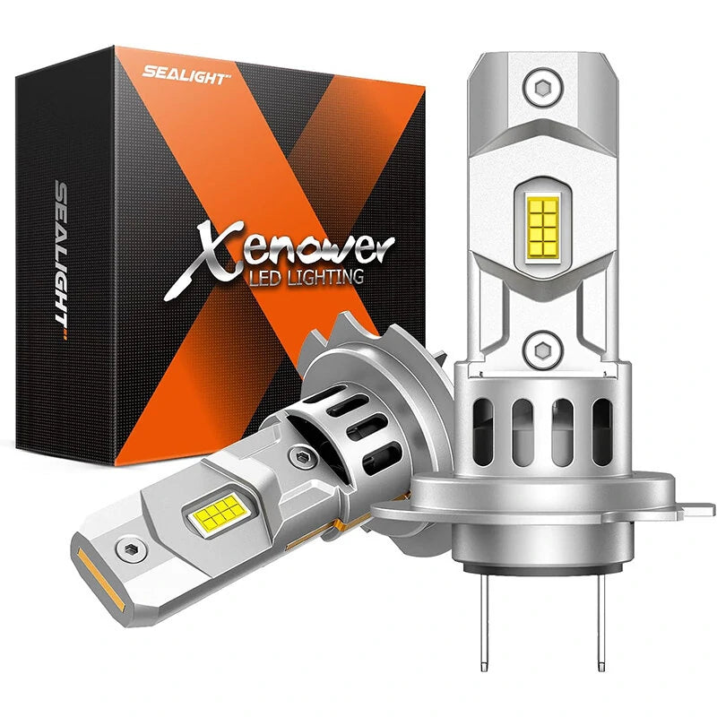 X3S H7 18000 LM 6500K Cool White LED Car Headlight Bulbs Modification Parts